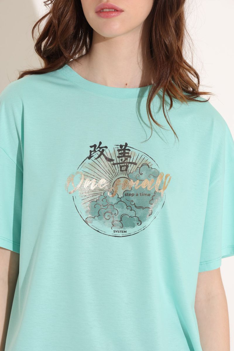 REMERA PIMA PRINT BUTTERFLY